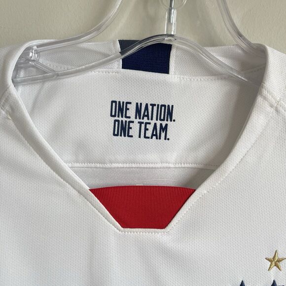 Nike USA Soccer Jersey 2019 White Men's Size Small Stadium Home 4 Stars NWT - Picture 3 of 16